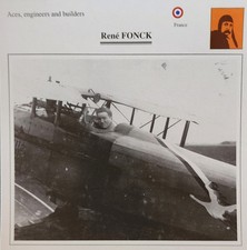 Rene Picture Original Aircraft Vintage Details Info Collector Card    picture