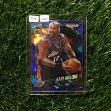 Karl Malone 2024-25 Panini Prizm Black #269 Blue Cracked Ice - 011/125 picture