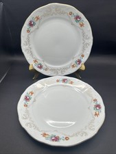 Set of 2 Vintage Weimar Germany Katharina 14051 Porcelain Salad Plates 7.5