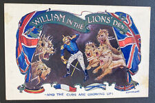 Mint England Picture Postcard William In The Lions The Cubs Are Growing Up picture