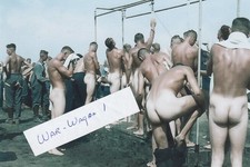 WW II - German Photo -- - Soldiers Showering picture