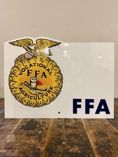 Vintage Vocational FFA Agriculture Member Advertising Sign NOS picture