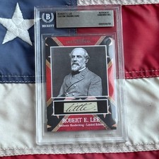 Robert E. Lee Handwritten Word Cut from Autograph Letter Signed Beckett BAS picture
