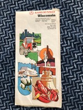 Rand McNally Wisconsin Map 70's picture