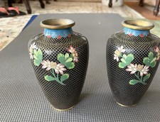 Pair Of Matching Chinese  Cloisonné Vases. picture