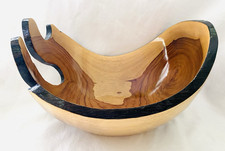 Unique One-of-a-Kind Wooden Bowl Sculpture 10.5