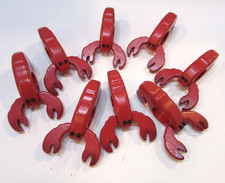 Set 8 Eight New Retro Red Lobster Shaped 3.5