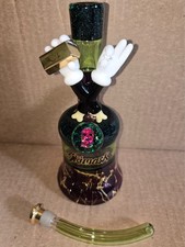 heady glassy by:SKI MASK GLASS dicro gold diamond mickey mouse hands rig bong picture