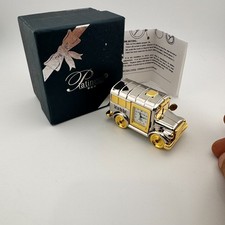 Platinum Doane Academy St Marys Hall School Bus Quartz Desk Clock Box picture