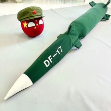 DF-17 Hypersonic Ballistic Missile Plush Doll Stuffed Toy Throw Pillow Xmas Gift picture