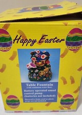 Vintage,EASTER Table Fountain BatteryOperated SoundControlPump,Never used in box picture