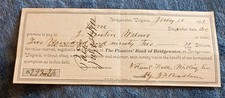 Natural Falls Milling Company Check From Bridgewater Virginia 1901 picture