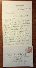 Royal Engineer Brig-General Guy Ashley Gurney Lubbock (1870-1956) Signed Letter picture