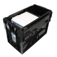 BCW Short Comic Book Bin Heavy Duty Stackable Plastic Box Holds 150 Bagged BCW picture