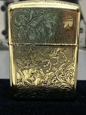Zippo 5-side Brass Armor Four Horsemen Of The Apocalypse Zippo picture