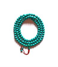 Best Quality Tibetan Turquoise Mala, Buddhist Mala, 8 MM, 108 Beads; picture