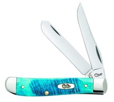 Case XX WR Pocket Knife Mini Trapper Caribbean Blue Jig Bone picture