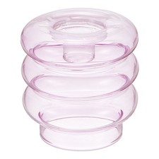 Glass Candle Holders Glass Taper Candle Stand Light Purple picture