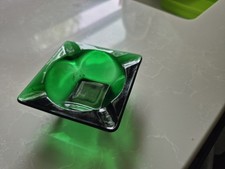 Vintage Emerald Square Small Ashtray picture