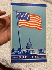 VTG Our Flag Vintage Note Pad Set of 39 pages picture
