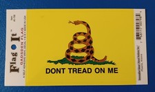Don't Tread On Me Gadsden Flag Vinyl Decal Sticker 5” X 3.5” By Flag It New picture
