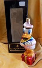 Vintage 1996 Christopher Radko Disney Donald Duck Ready for Sea Glass Ornament picture