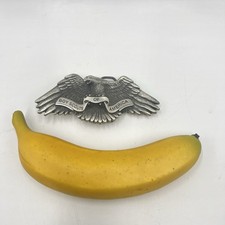 Boy Scouts of America BSA 2000 Solid Fine Pewter Eagle Scout Belt Buckle picture