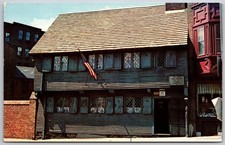 Vintage Postcard Paul Revere's House Boston Massachusetts 1964 picture
