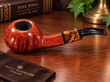 Vintage Estate Poul Winsløw Briar Pipe Grade B NOS Made in Denmark 烟斗 picture