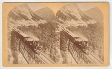 PASS OF CRAWFORD NOTCH - P & O RAILROAD TRAIN - WHITE MOUNTAINS - NEW HAMPSHIRE picture