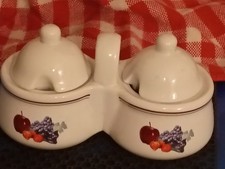 Vintage Houston Harvest Dual Jam/Jelly Jars with Lids picture
