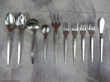 Vintage Ten (10) Piece Set Miscellaneous Stainless Korea Flatware picture