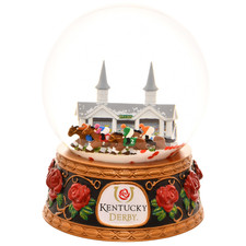 Tree Buddees x Kentucky Derby Snow Globe with Snow & Rose Petals Churchill Downs picture