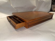 Rare Antique Connecticut Portable Lap Desk With Drawer picture