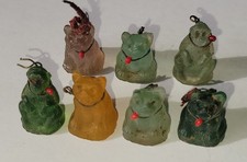 Lot of 7 Vintage CZECH Glass Animal Charms Cracker Jack ? picture