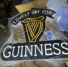 New Lovely Day For a Guinness Backlit Harp LED Measures 23”x 21” picture