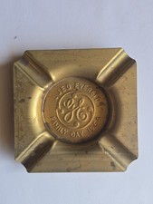 Vintage Rare 1964 General Electric Brass Ashtray picture