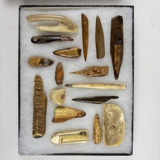Framed Alaskan Inuit Native American Artifact 17 Collection Display picture