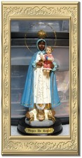 Our Lady of The Rule Statue Virgen De Regla Estatua With Metal Gold Halo picture