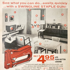 1961 Swingline Staple Gun Advertisement Tools Office Stapler Home DWF28 picture