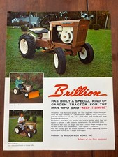 Vintage Brillion Garden Tractor Single Page Brochure Brillion Wisconsin  picture