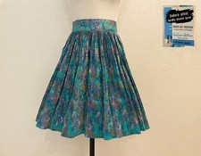 Vintage 50s 60s NOS Deadstock Fancy Micro Pleated MCM Hostess Apron picture