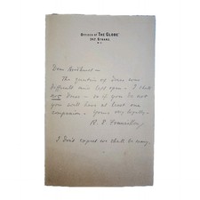 c.1888–1894 R.E. Francillon ALS on The Globe Letterhead to J. Penderel-Brodhurst picture