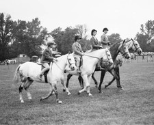 The Du Pont family riding horses at the Bryn Mawr Horse Show c1936 Old Photo picture