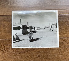 1956 Morocco Ben Guerir US Air Force Base Barracks & Scooters Vintage Photo picture