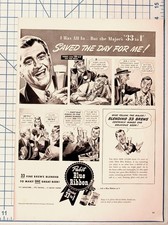 Vintage 1941 Pabst Blue Ribbon Beer Ad 