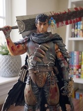 Berserk Guts Figure 32cm 12.6in Black Swordsman Dragonslayer Anime Statue Gift picture