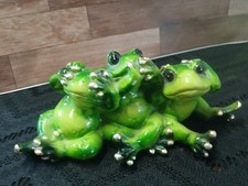Whimsical See Hear and Speak No Evil Trio Frogs Statue picture
