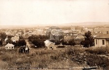 Bird's Eye View of Broken Bow NE Nebraska t RPPC Photo Postcard COPY picture