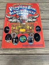 100TH ANNIVERSARY RINGLING BROS BROTHERS SOUVENIR PROGRAM 1970S CIRCUS picture